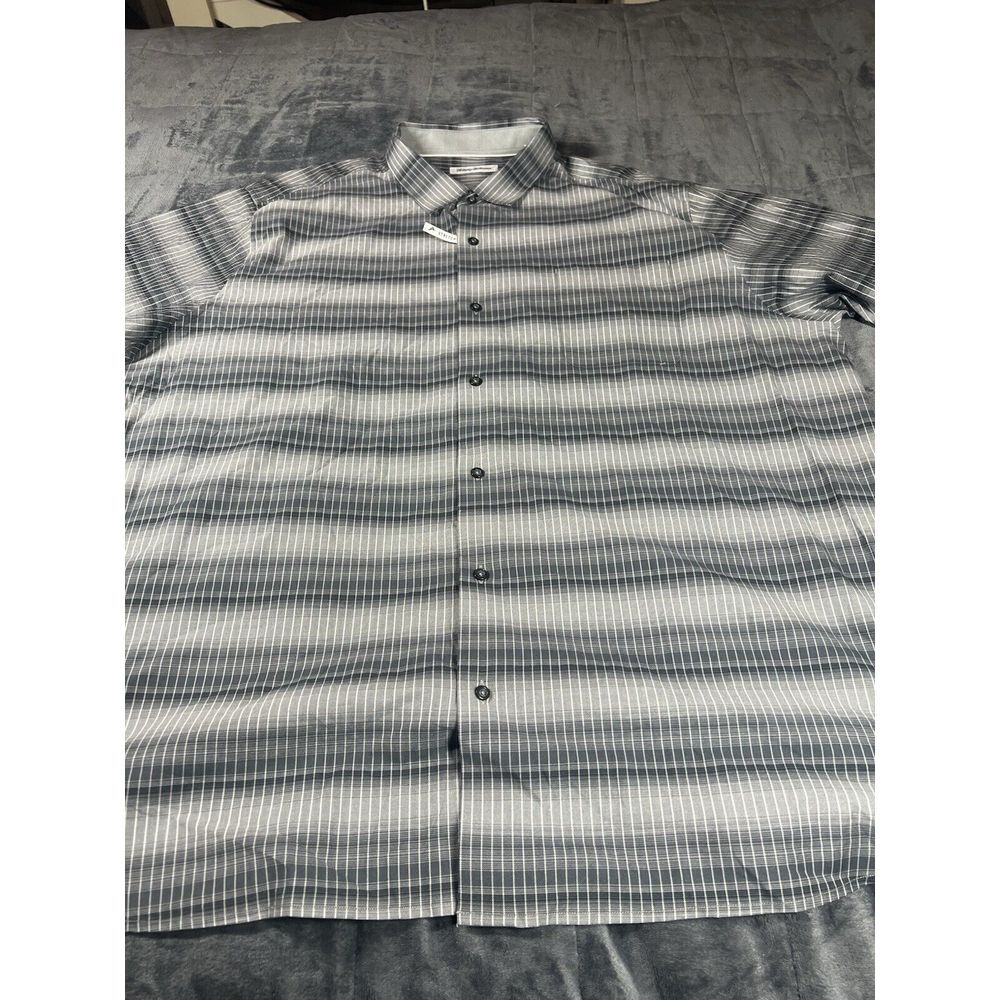 Tommy Bahama Mens Coastline Cord Shirt Yosemite Dockside Cotton gray Size 3XL